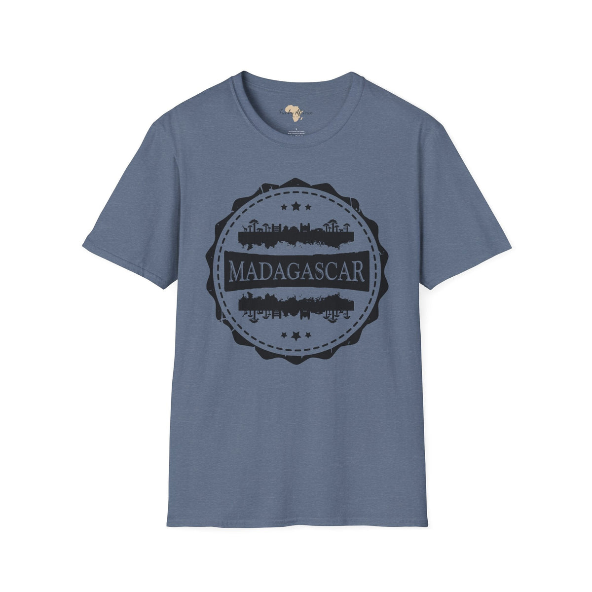 Madagascar Stamp unisex tee Funky African