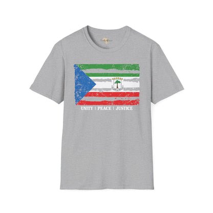 Equatorial Guinea strip unisex softstyle tee