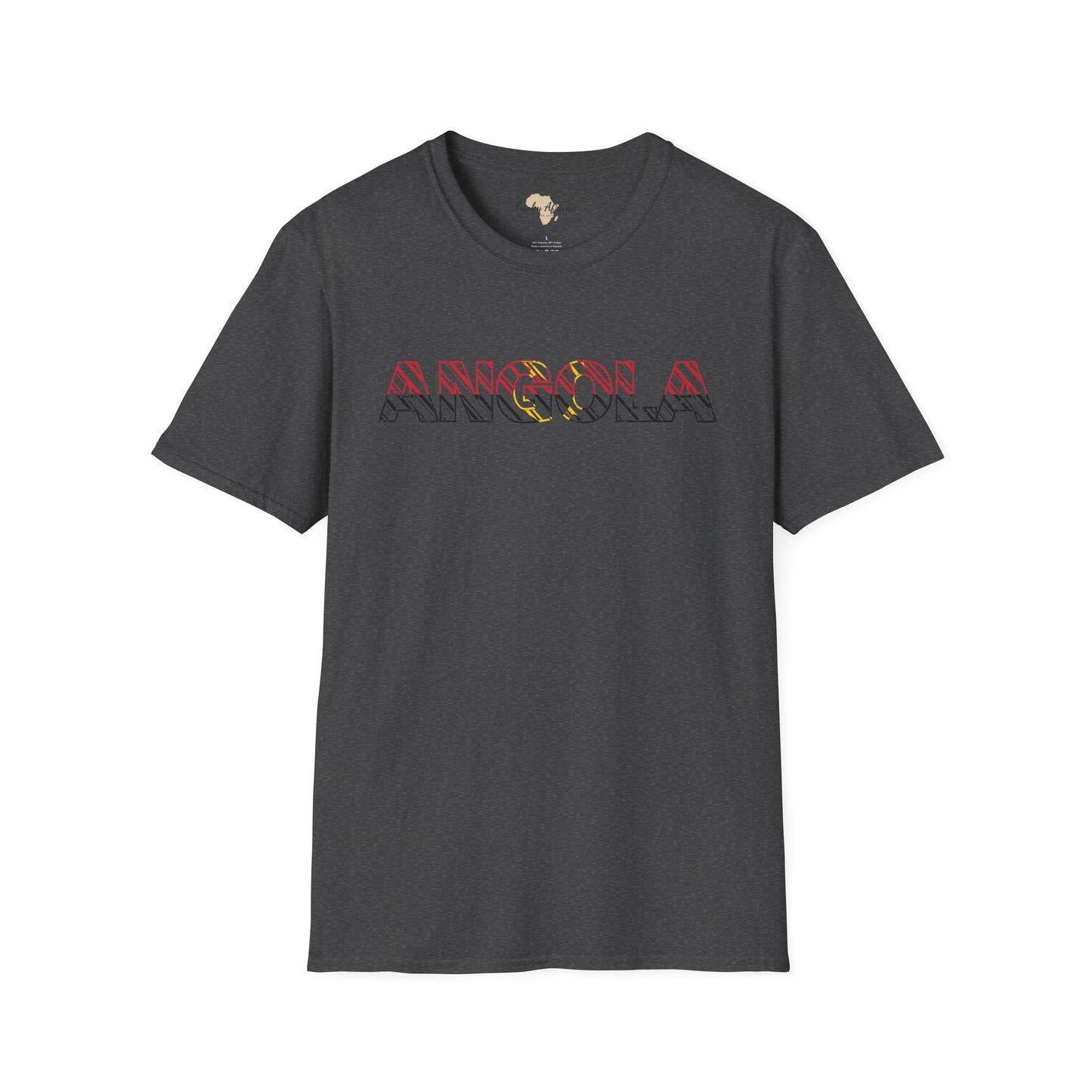 Angola text unisex softstyle tee