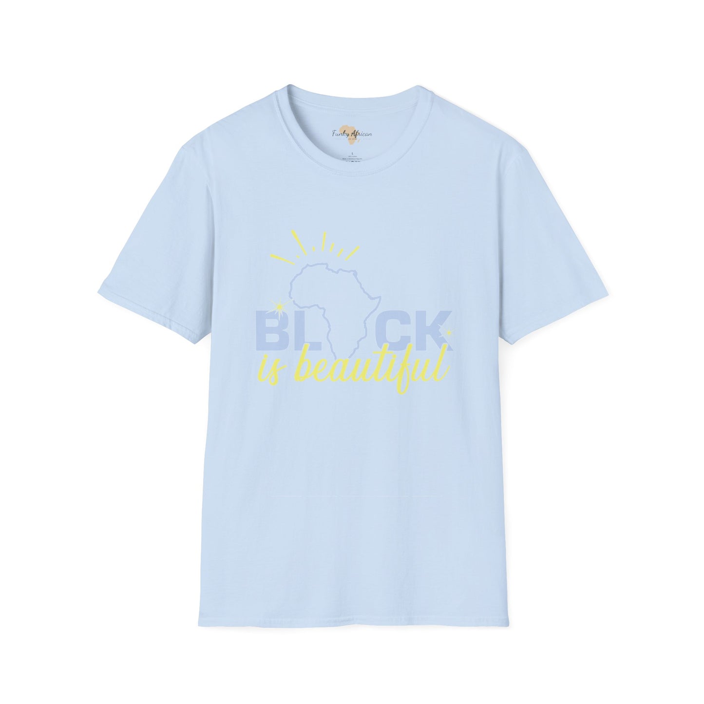 Black is beautiful unisex softstyle tee