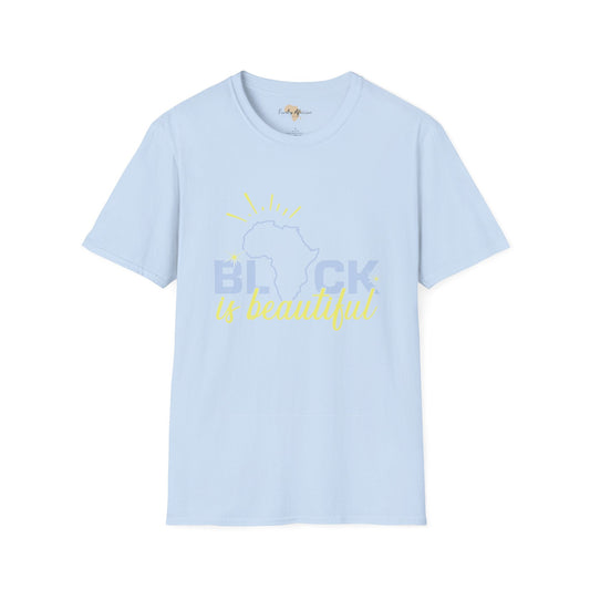 Black is beautiful unisex softstyle tee Funky African