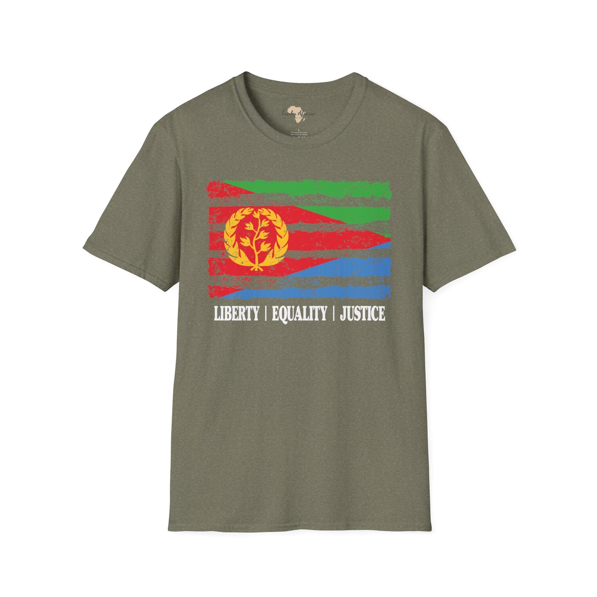 Eritrea strip unisex softstyle tee Funky African