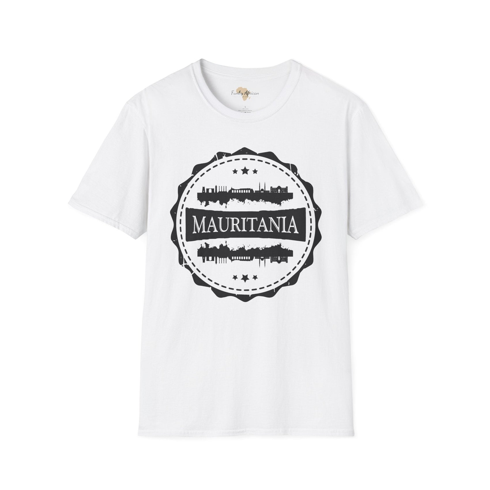Mauritania Stamp unisex tee Funky African