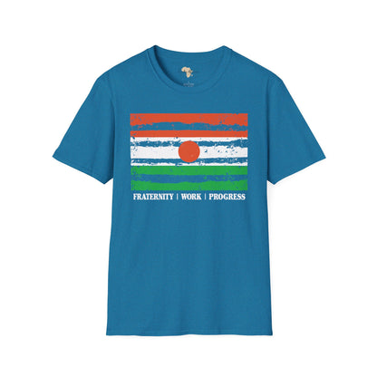 Nigerien strip unisex softstyle tee