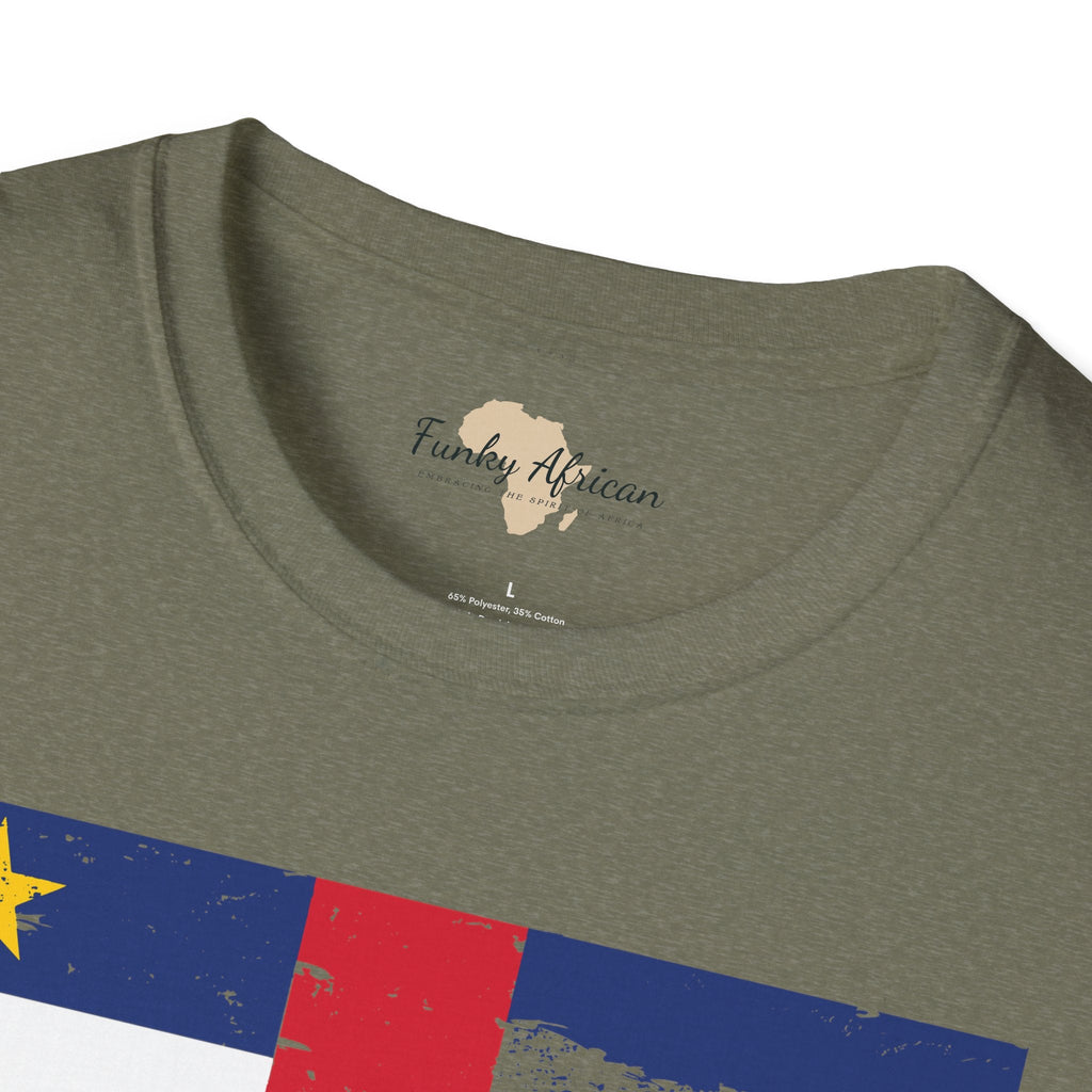 Central African Republic strip unisex softstyle tee Funky African