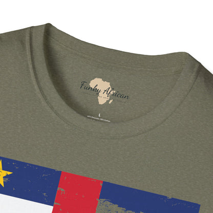 Central African Republic strip unisex softstyle tee