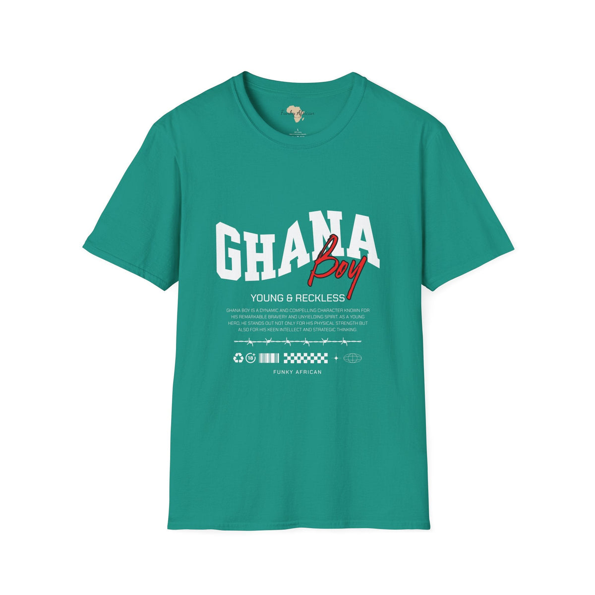 Ghana boy unisex softstyle tee Funky African