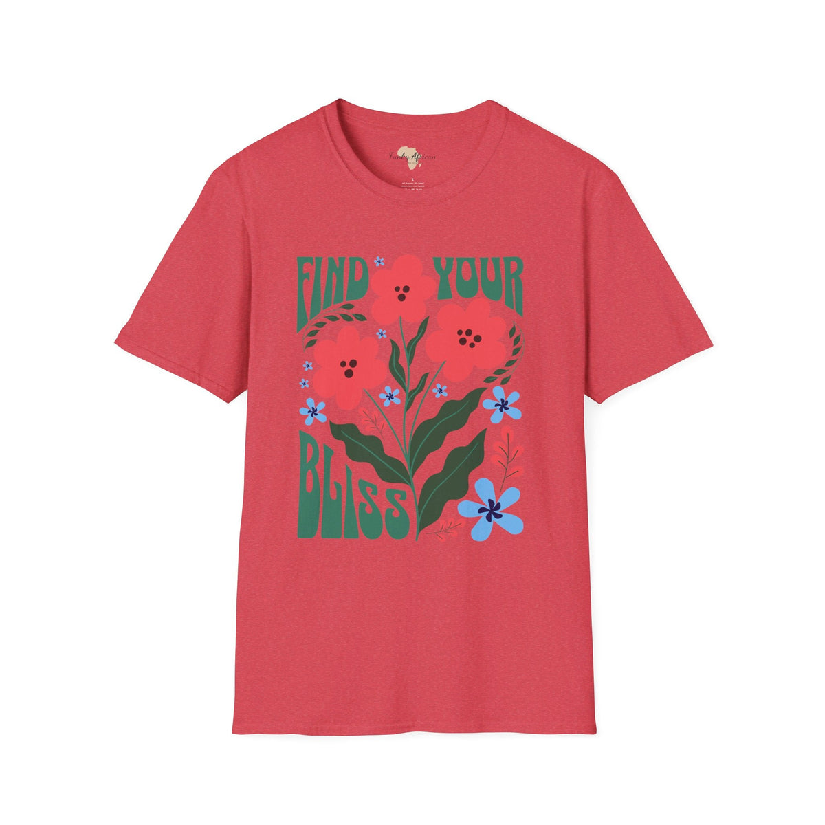 Find your bliss unisex softstyle tee Funky African