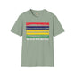 Mauritius strip unisex softstyle tee Funky African