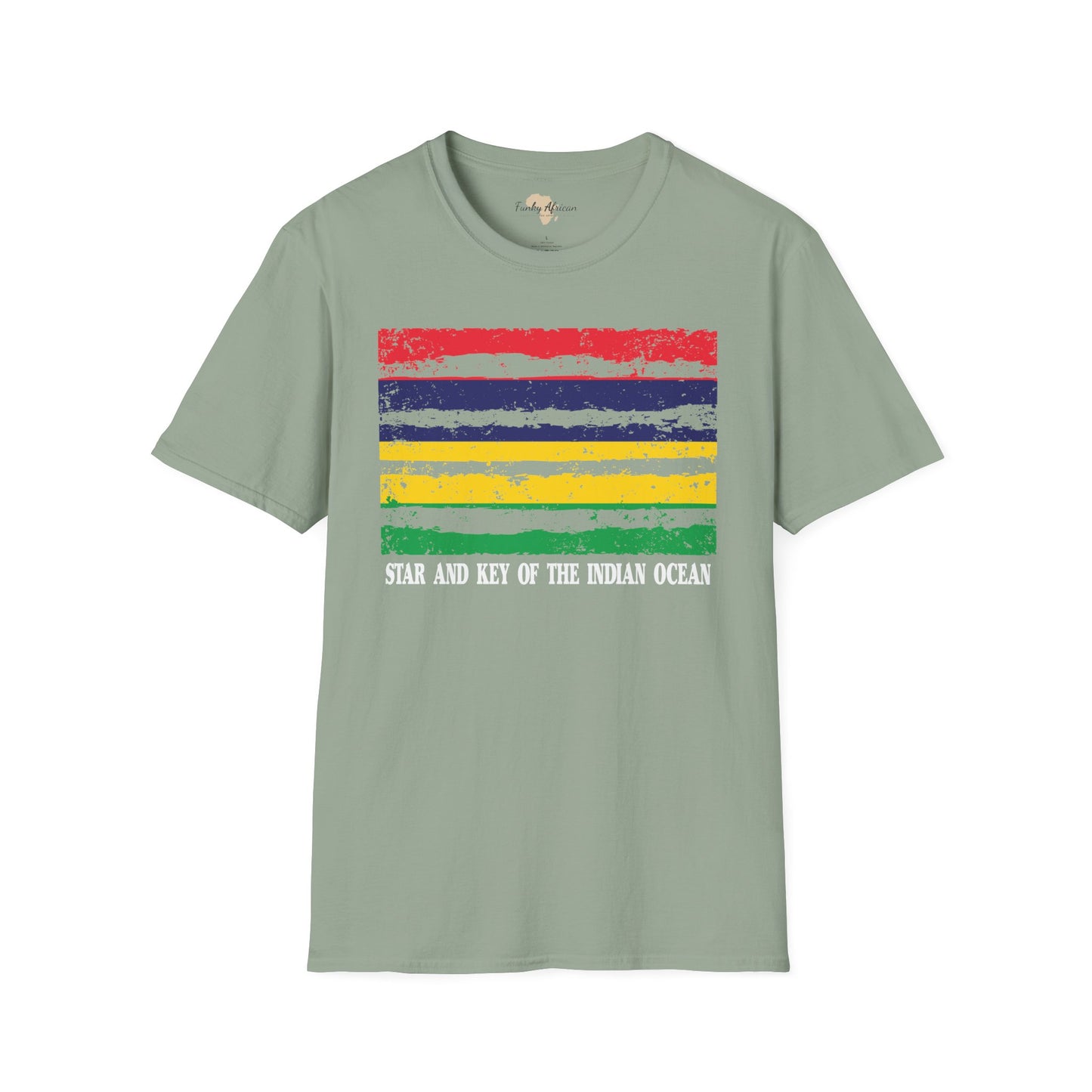 Mauritius strip unisex softstyle tee