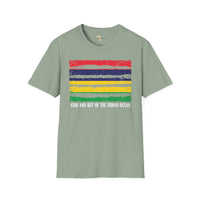 Mauritius strip unisex softstyle tee Funky African