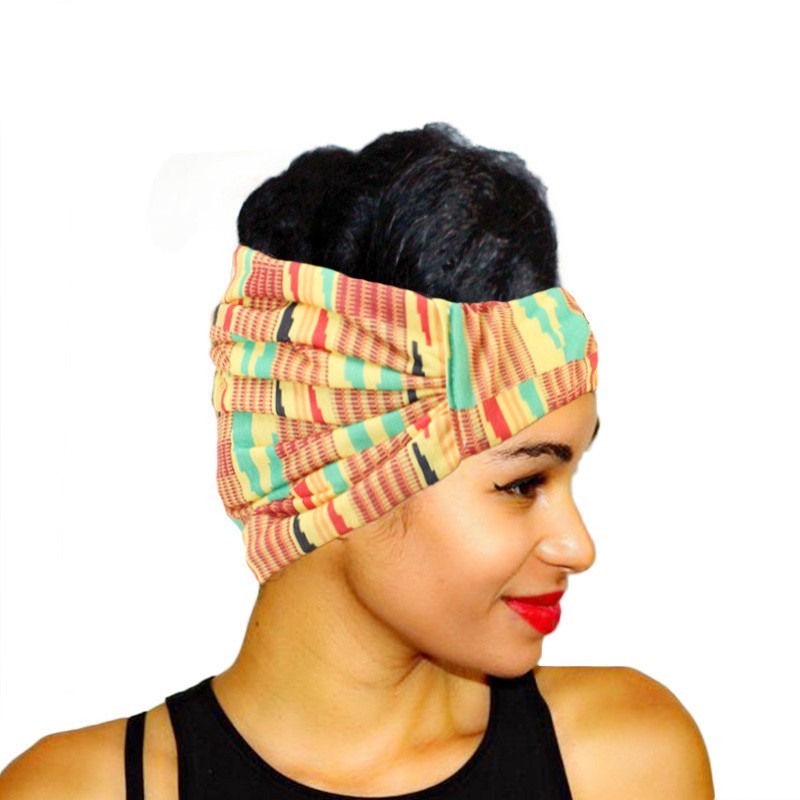 African Style Printed Wide Headband