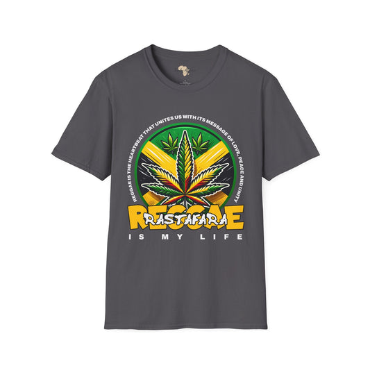 Reggae is my life  unisex tee Funky African