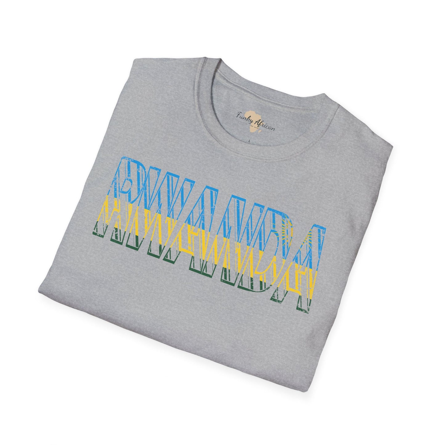 Rwanda text unisex softstyle tee