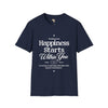 Happiness starts from within unisex softstyle tee Funky African
