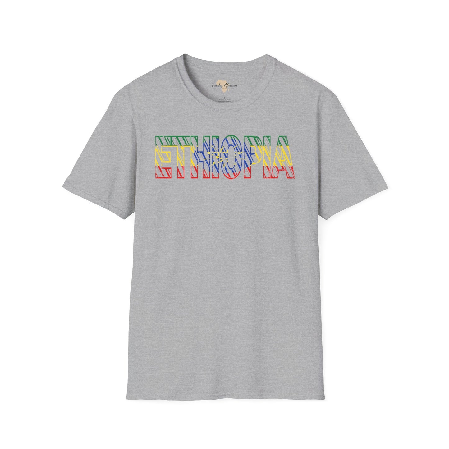 Ethiopia text unisex softstyle tee