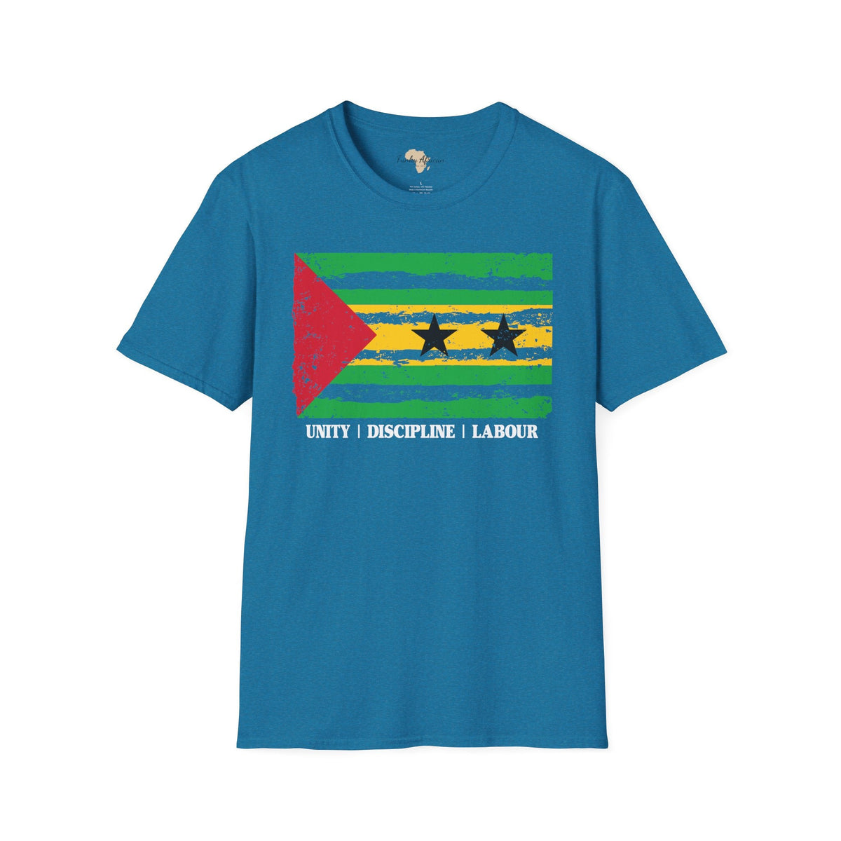 São Tomé and Príncipe strip unisex softstyle tee Funky African