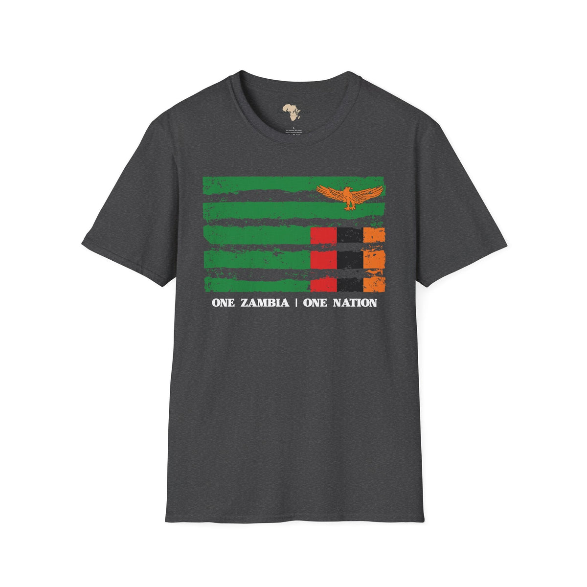 Zambia strip unisex softstyle tee Funky African