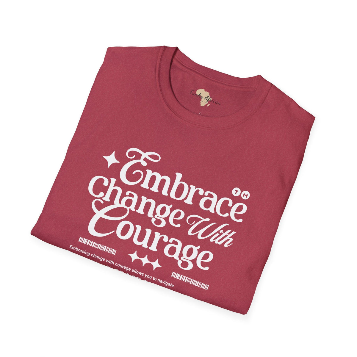 Embrace change unisex softstyle tee Funky African
