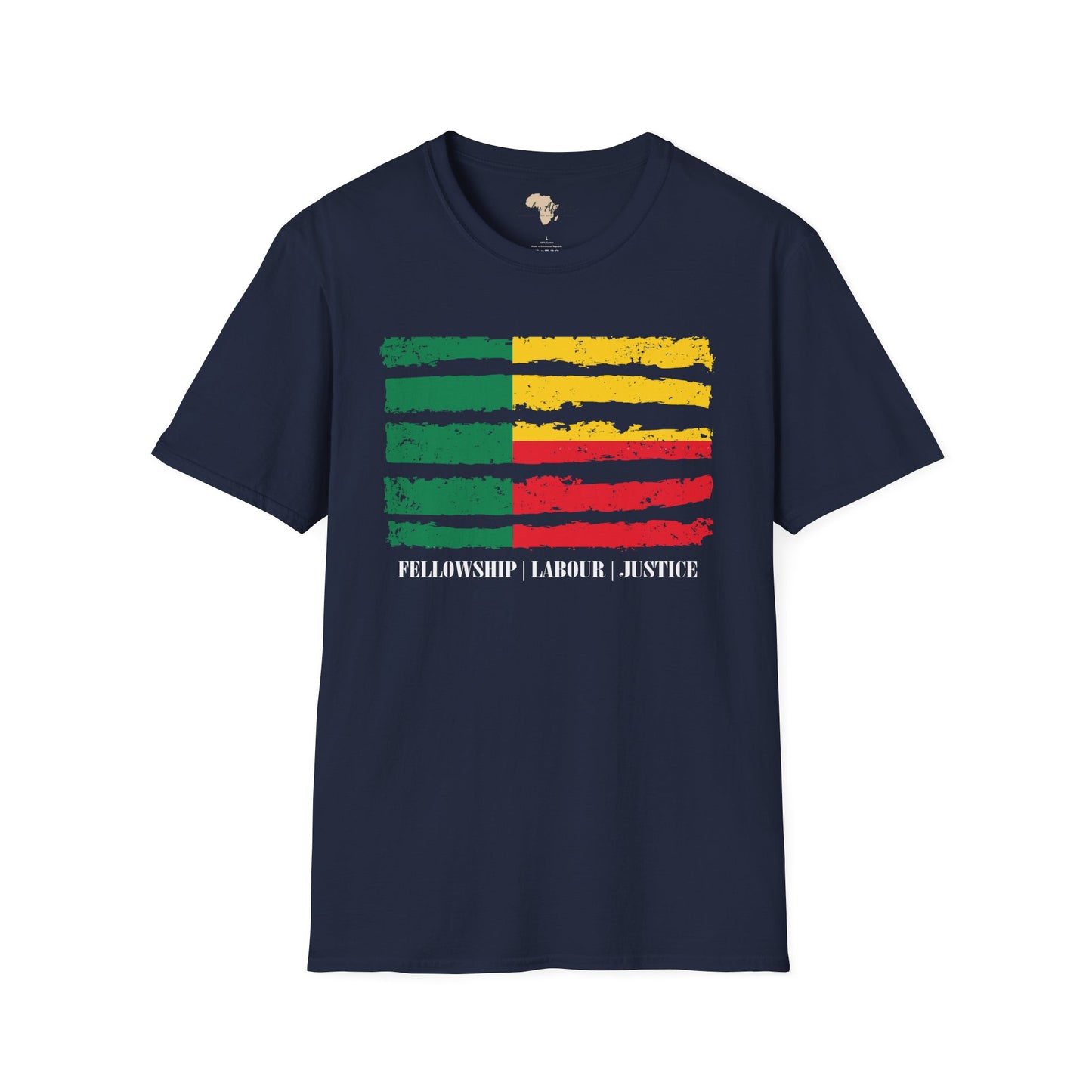 Benin strip unisex softstyle tee