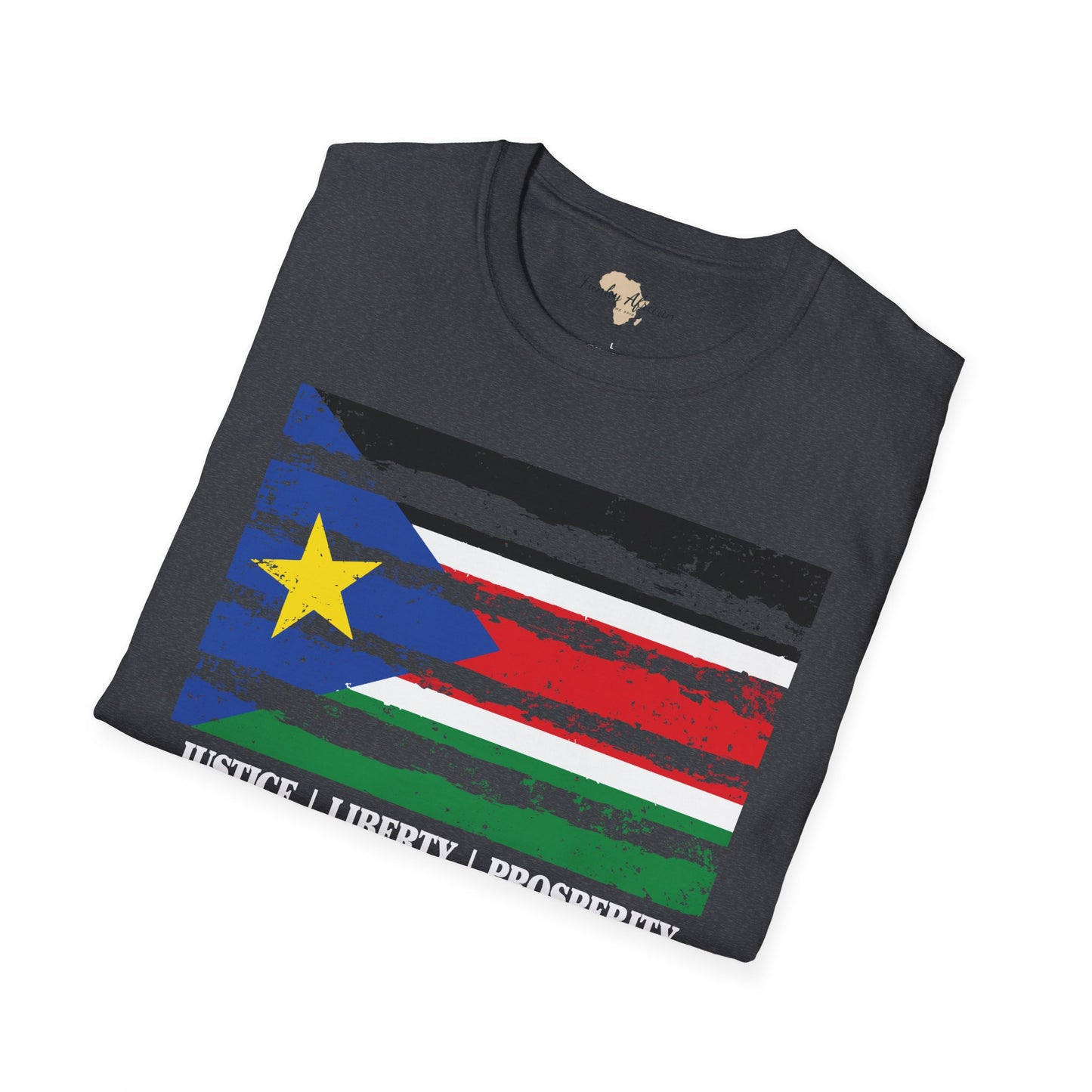 South Sudan strip unisex softstyle tee