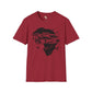 African map graffiti unisex softstyle tee Funky African