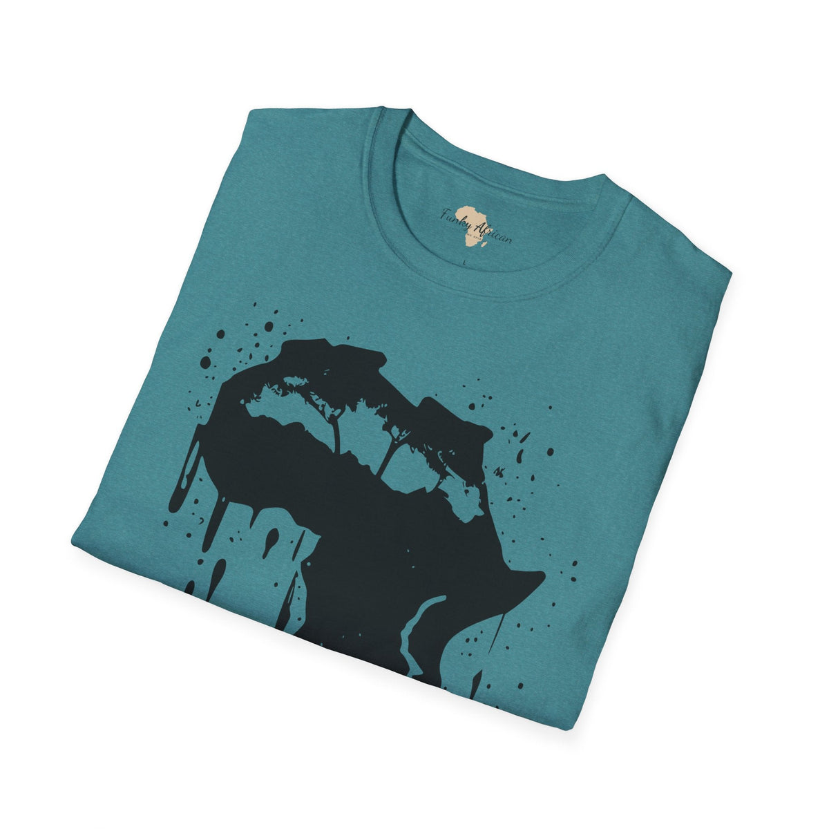 African map graffiti unisex softstyle tee Funky African