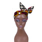 African Women Wax Cloth Cotton Turban Funky African