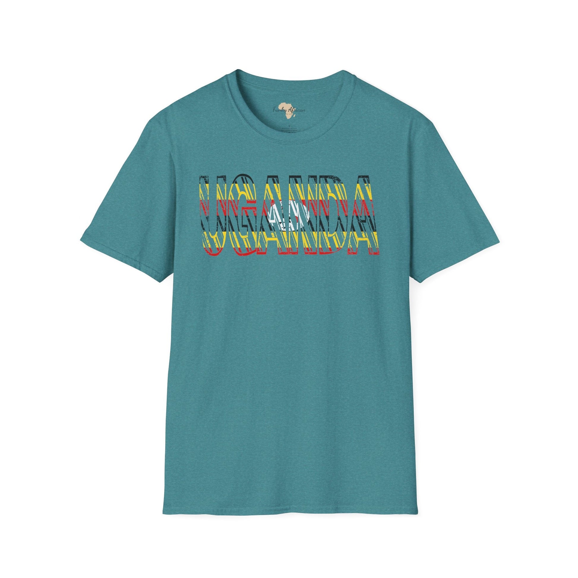 Uganda text unisex softstyle tee Funky African