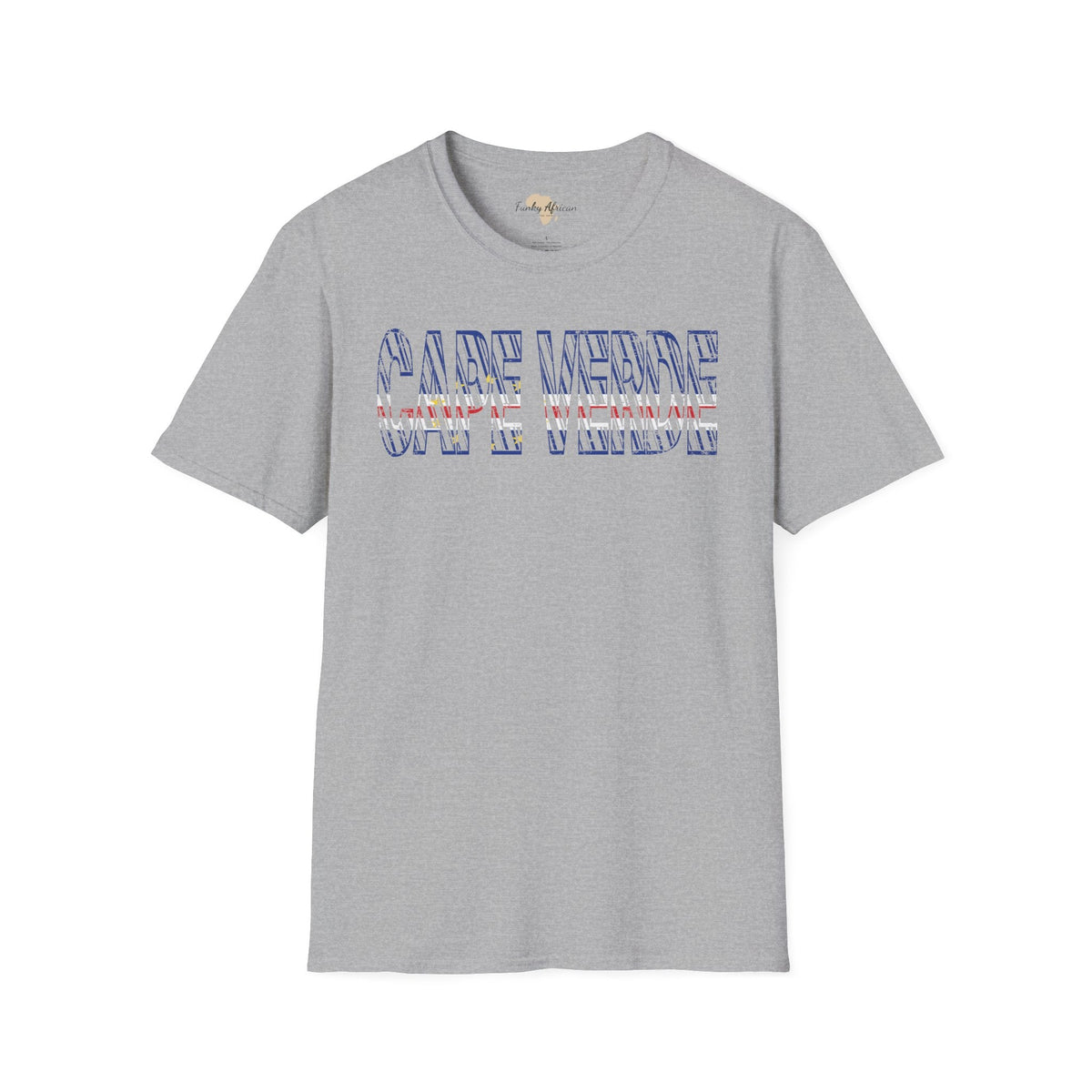 Cabo Verde text unisex softstyle tee Funky African