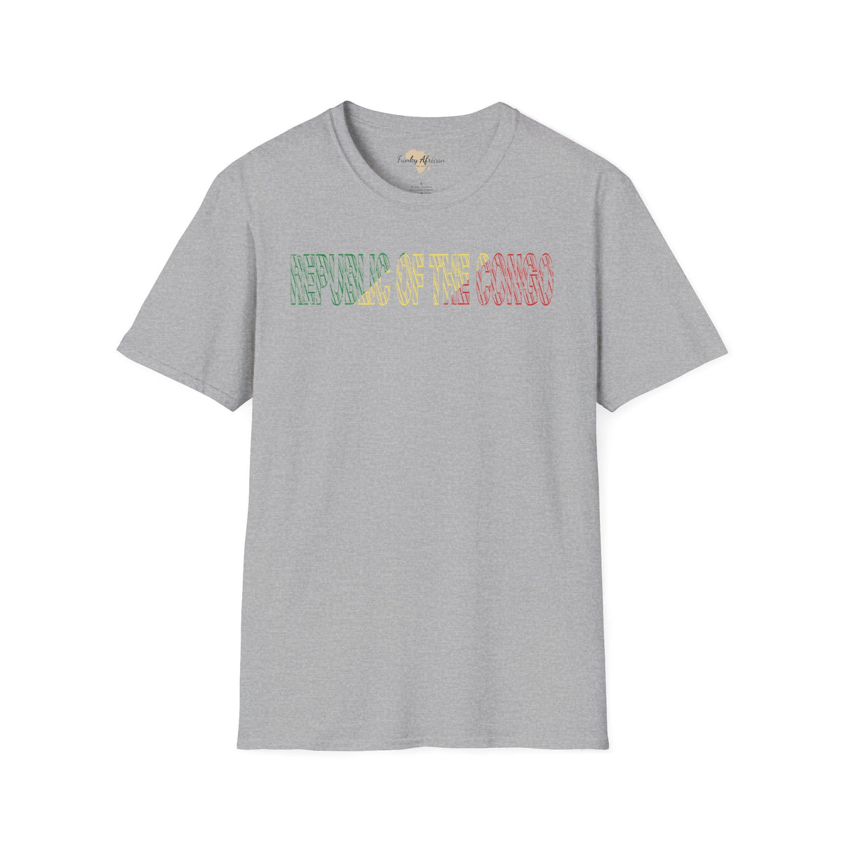 Republic of the Congo text unisex softstyle tee Funky African