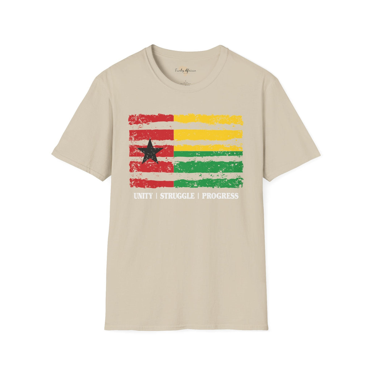 Guinea-Bissau strip unisex softstyle tee Funky African