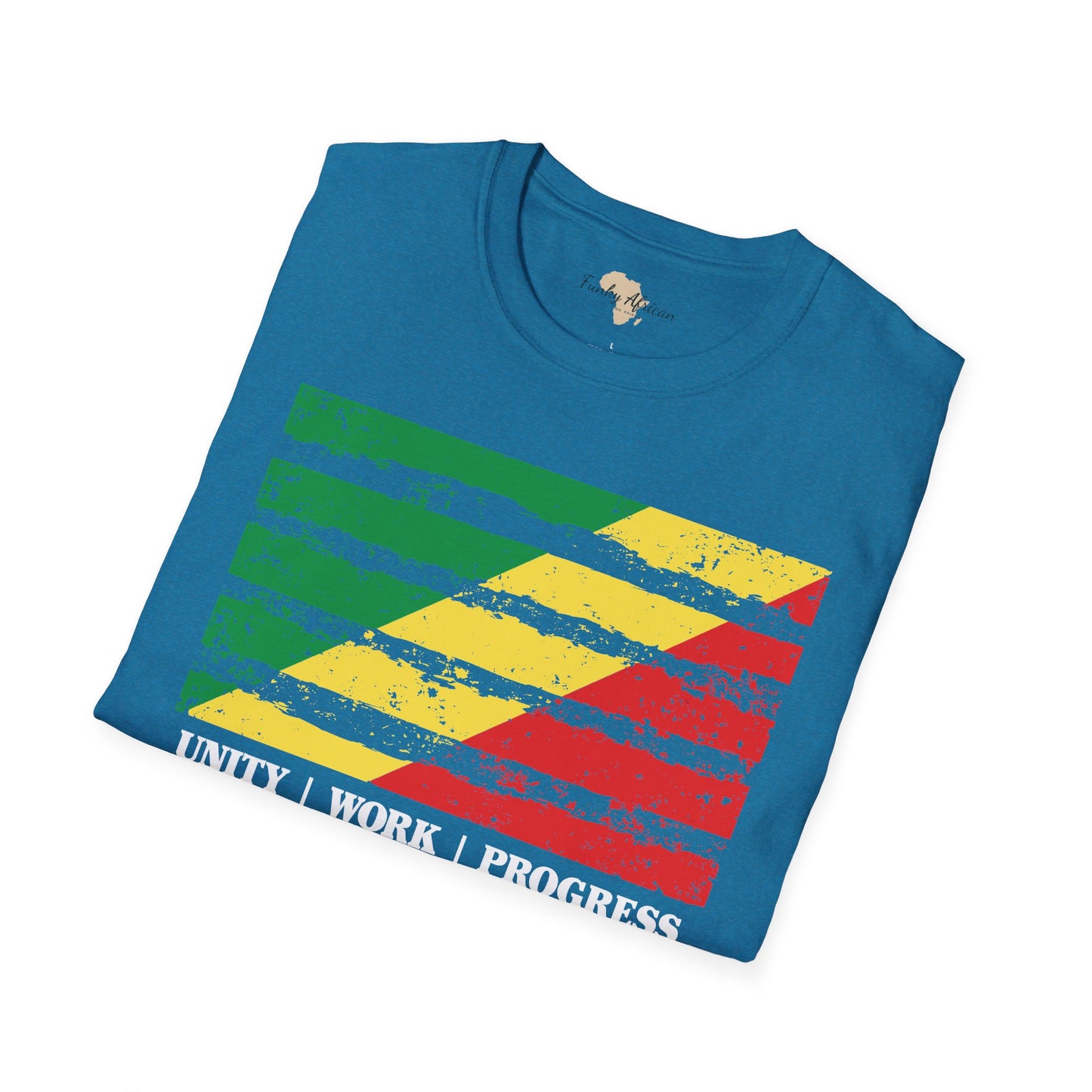 Republic of the Congo strip unisex softstyle tee