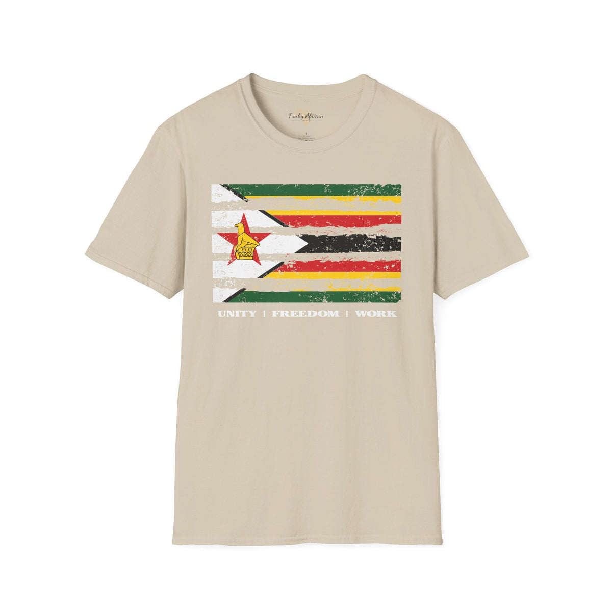 Zimbabwe strip unisex softstyle tee Funky African