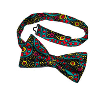 Men's Bohemian African Cotton Print Adjustable Bow Tie Funky African