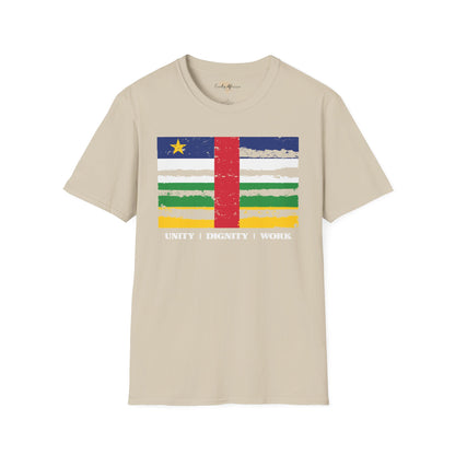 Central African Republic strip unisex softstyle tee