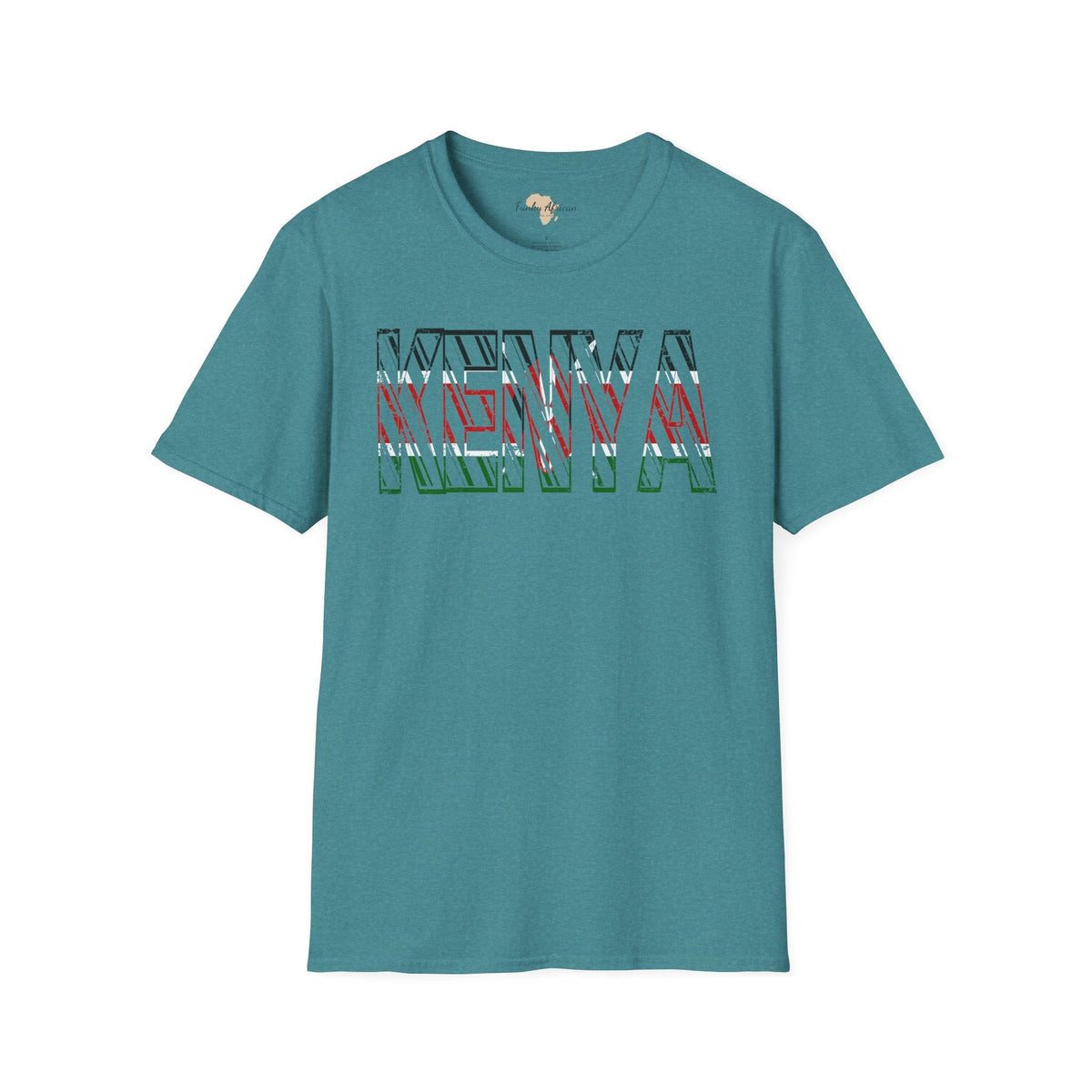 Kenya text unisex softstyle tee Funky African