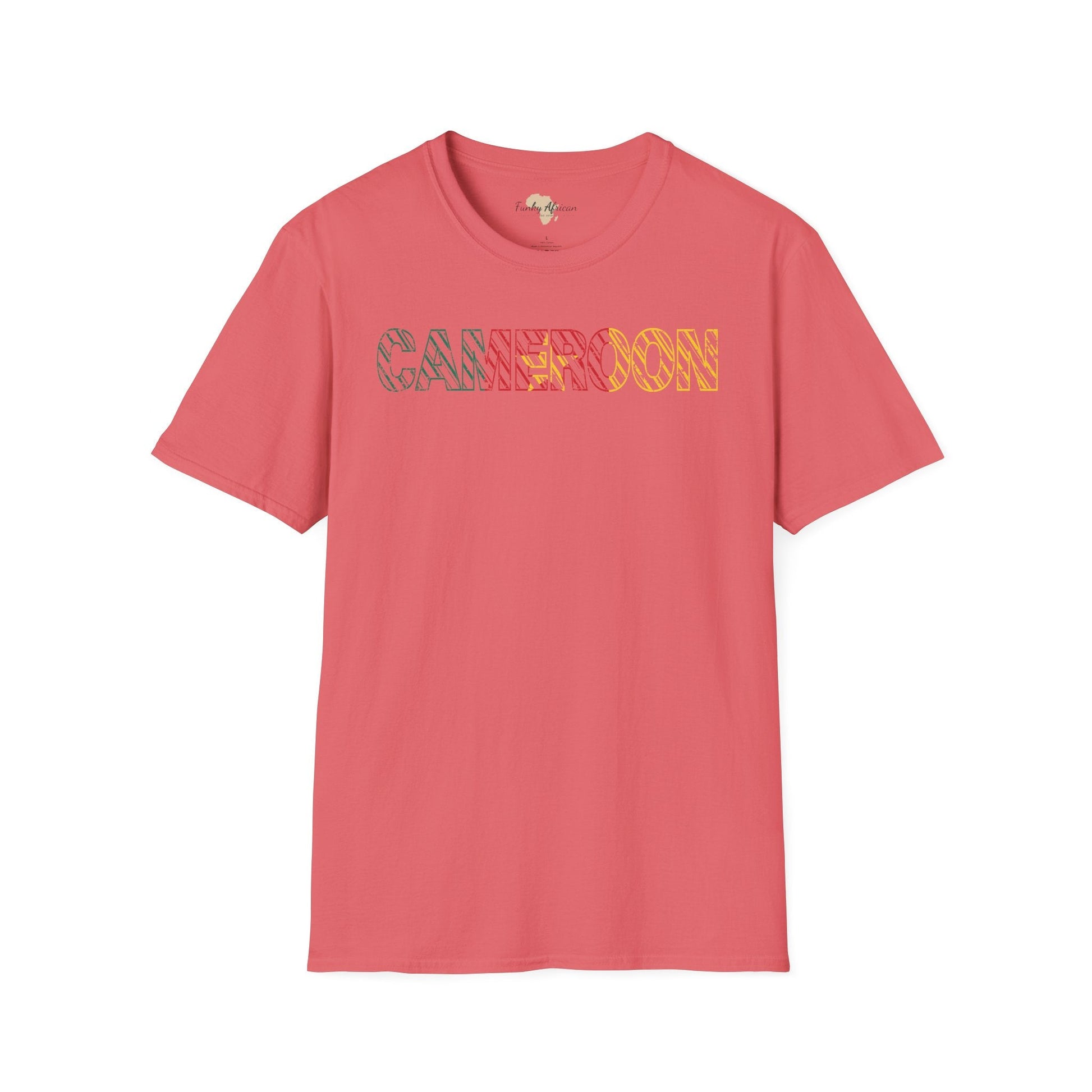 Cameroon text unisex softstyle tee Funky African