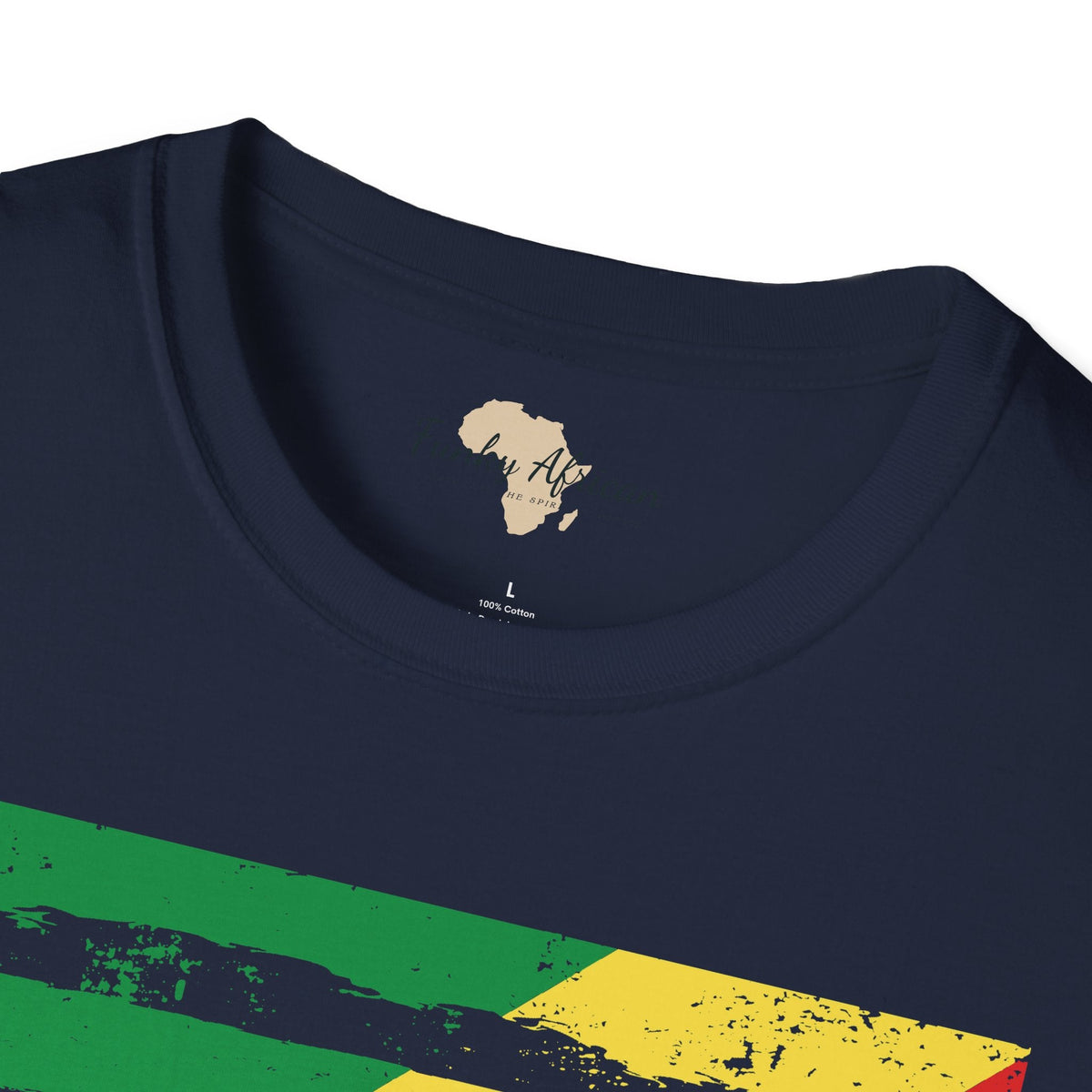 Republic of the Congo strip unisex softstyle tee Funky African