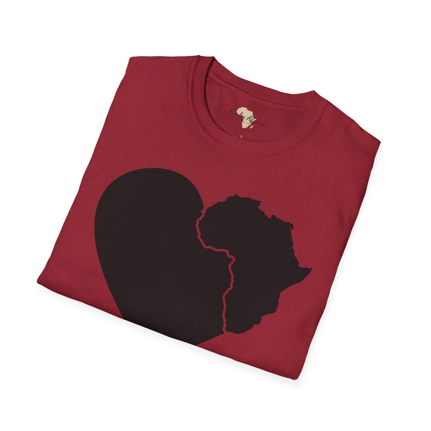 Love, Africa graffiti unisex softstyle tee