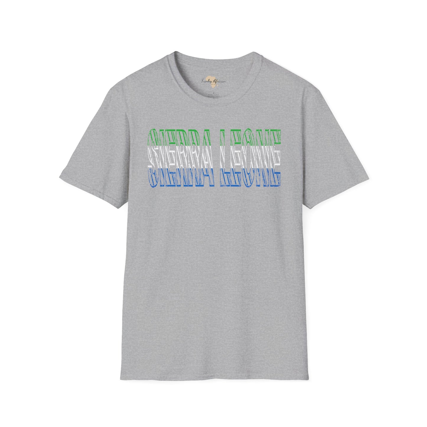 Sierra Leone text unisex softstyle tee