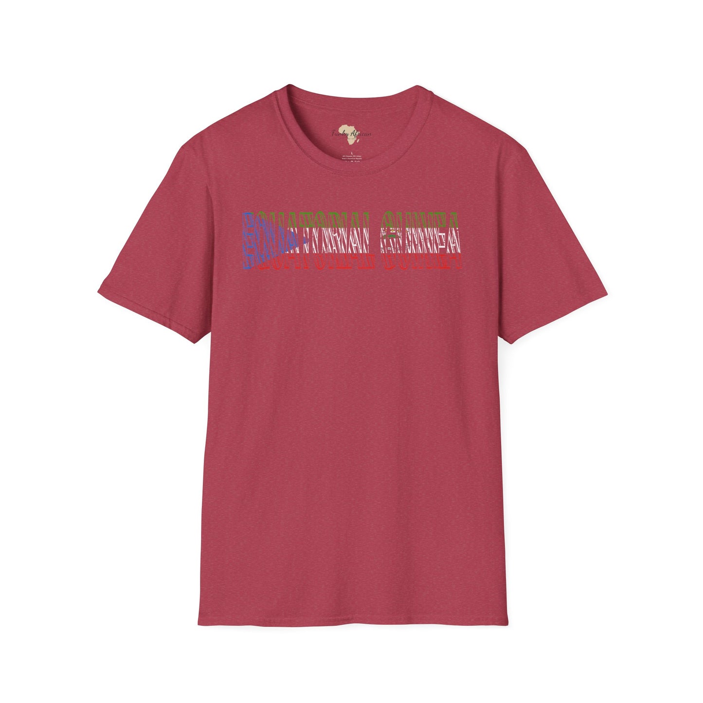 Equatorial Guinea text unisex softstyle tee