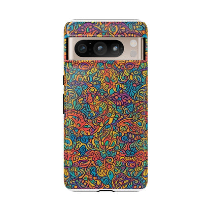 African Print Google Pixel Tough Cases