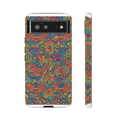 African Print Google Pixel Tough Cases