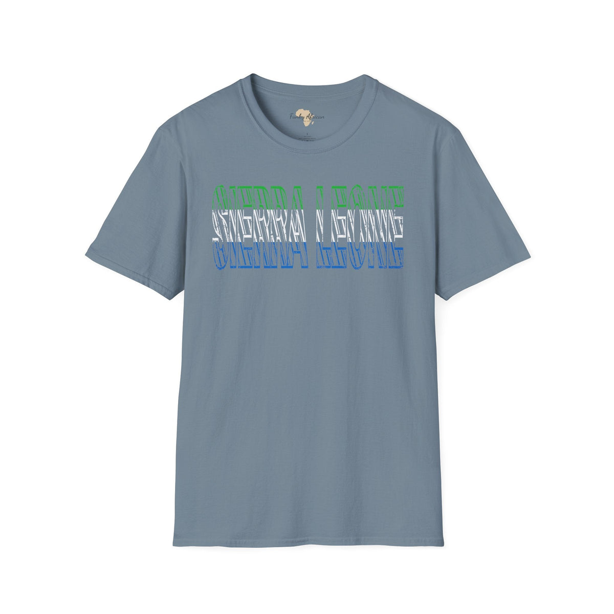 Sierra Leone text unisex softstyle tee Funky African