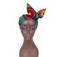 African Women Wax Cloth Cotton Turban Funky African