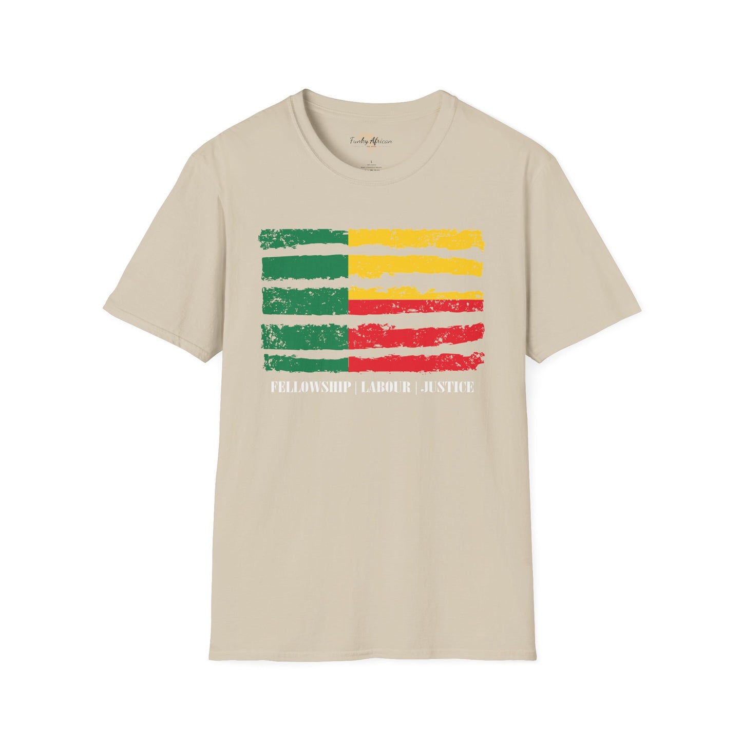 Benin strip unisex softstyle tee