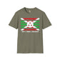 Burundi strip unisex softstyle tee Funky African