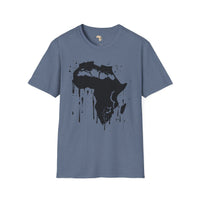 African map graffiti unisex softstyle tee Funky African