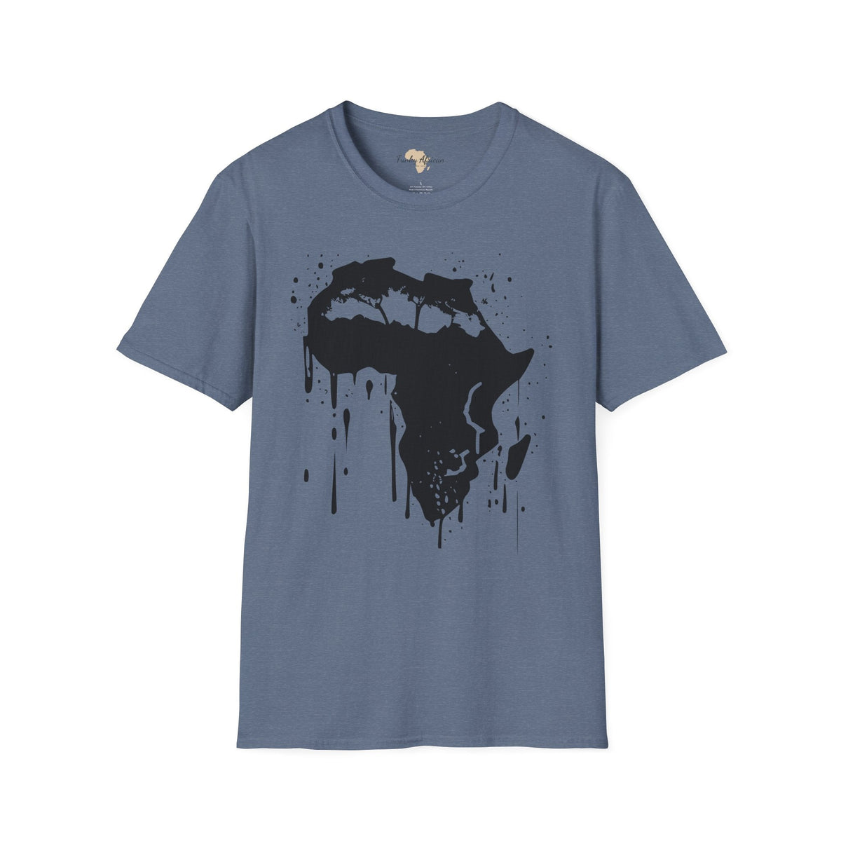 African map graffiti unisex softstyle tee Funky African